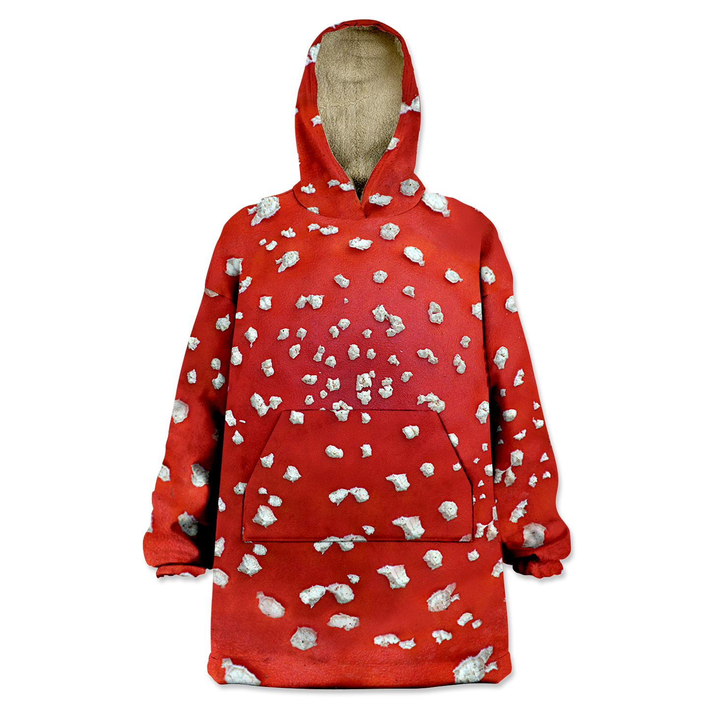 Amanita All Over Print Wearable Blanket Hoodie