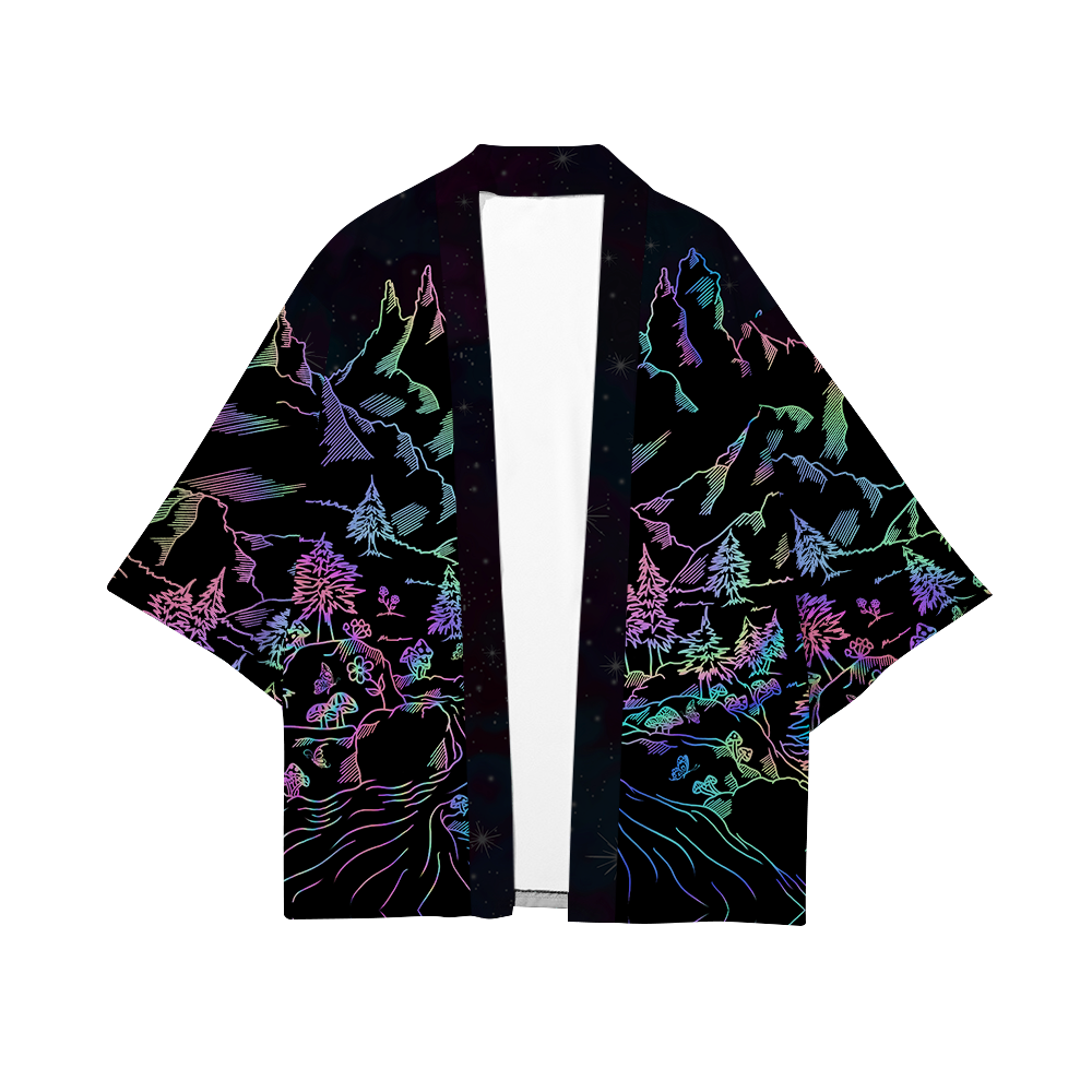 Psi~ World All Over Print Short Coat