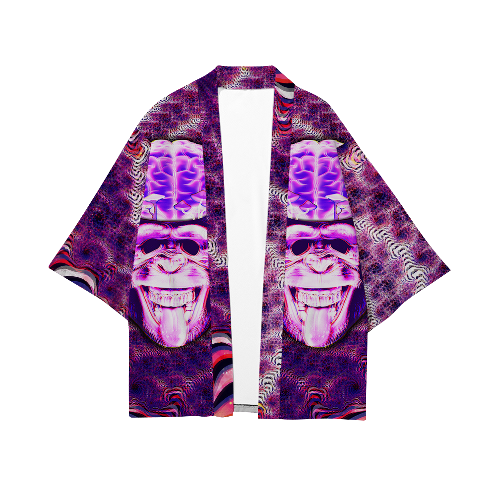 Ston~ Ape Brain All Over Print Short Coat