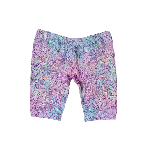 Canna~ Pattern All Over Print Women's Ribbed Shorts
