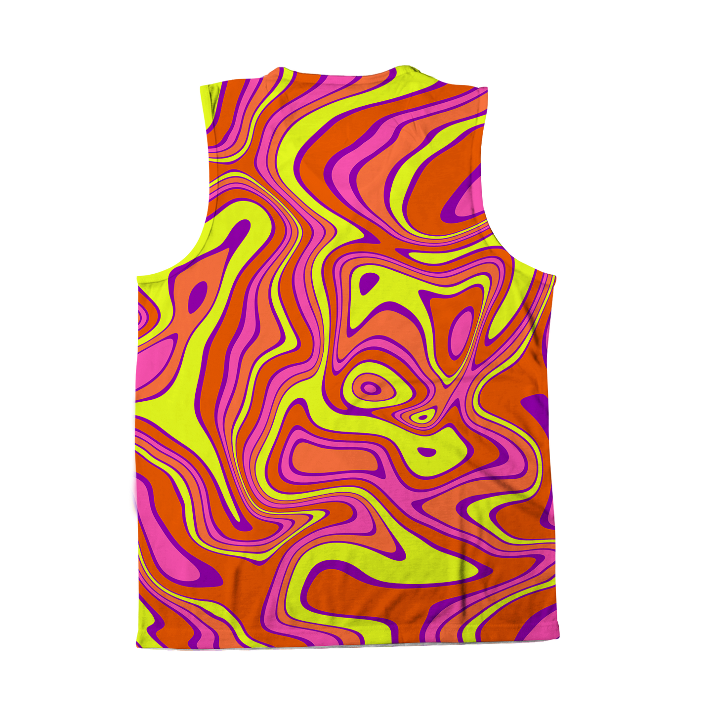 Acid All Over Print Sleeveless Tee