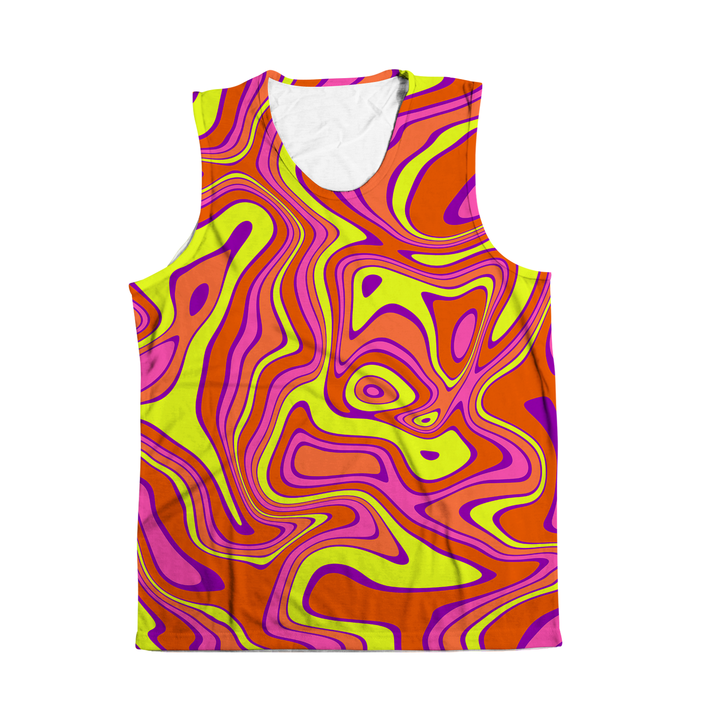 Acid All Over Print Sleeveless Tee