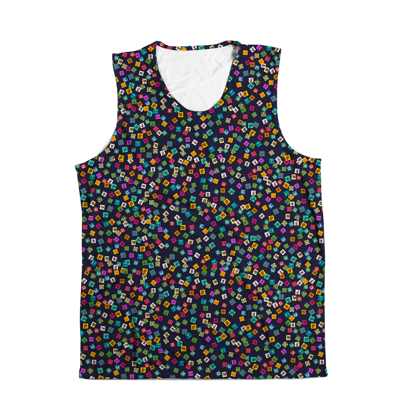 Tabs All Over Print Sleeveless Tee