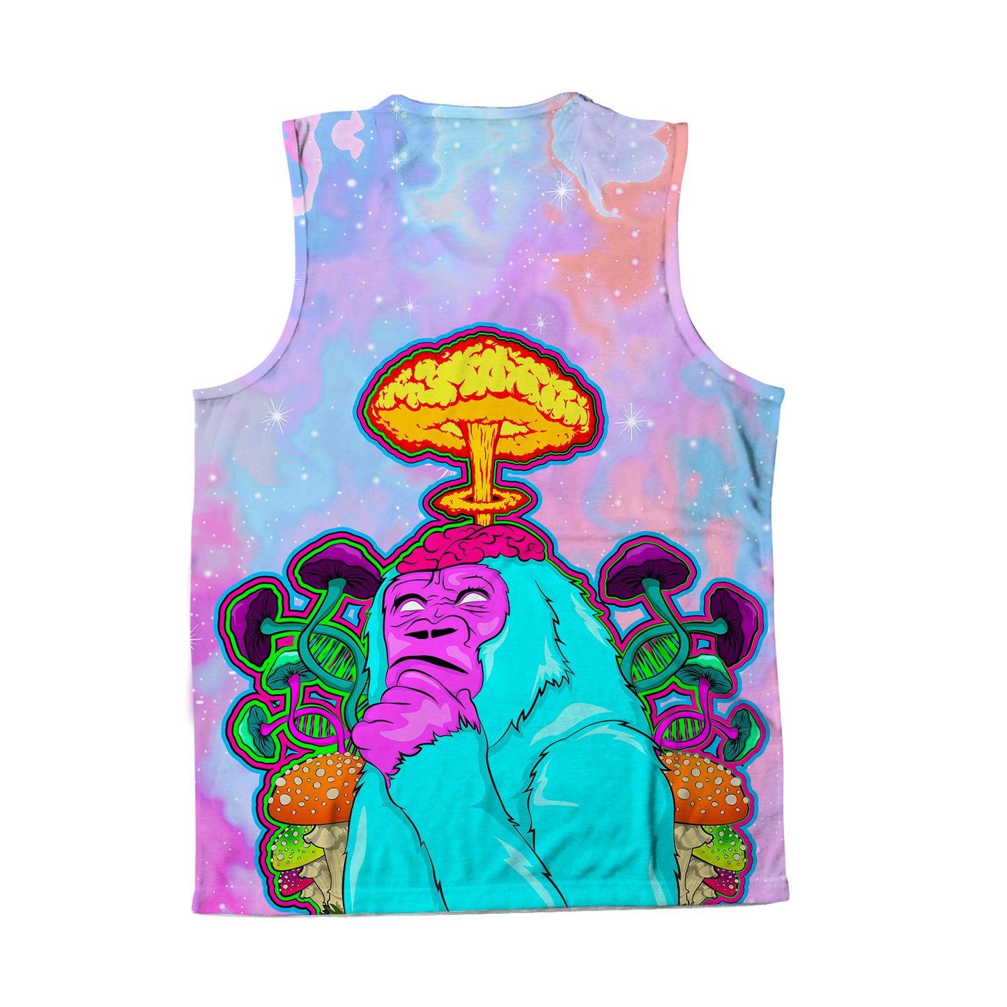 Awakened Ape All Over Print Sleeveless Tee