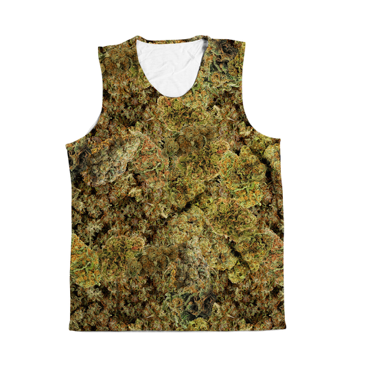 Cann~ Buds All Over Print Sleeveless Tee