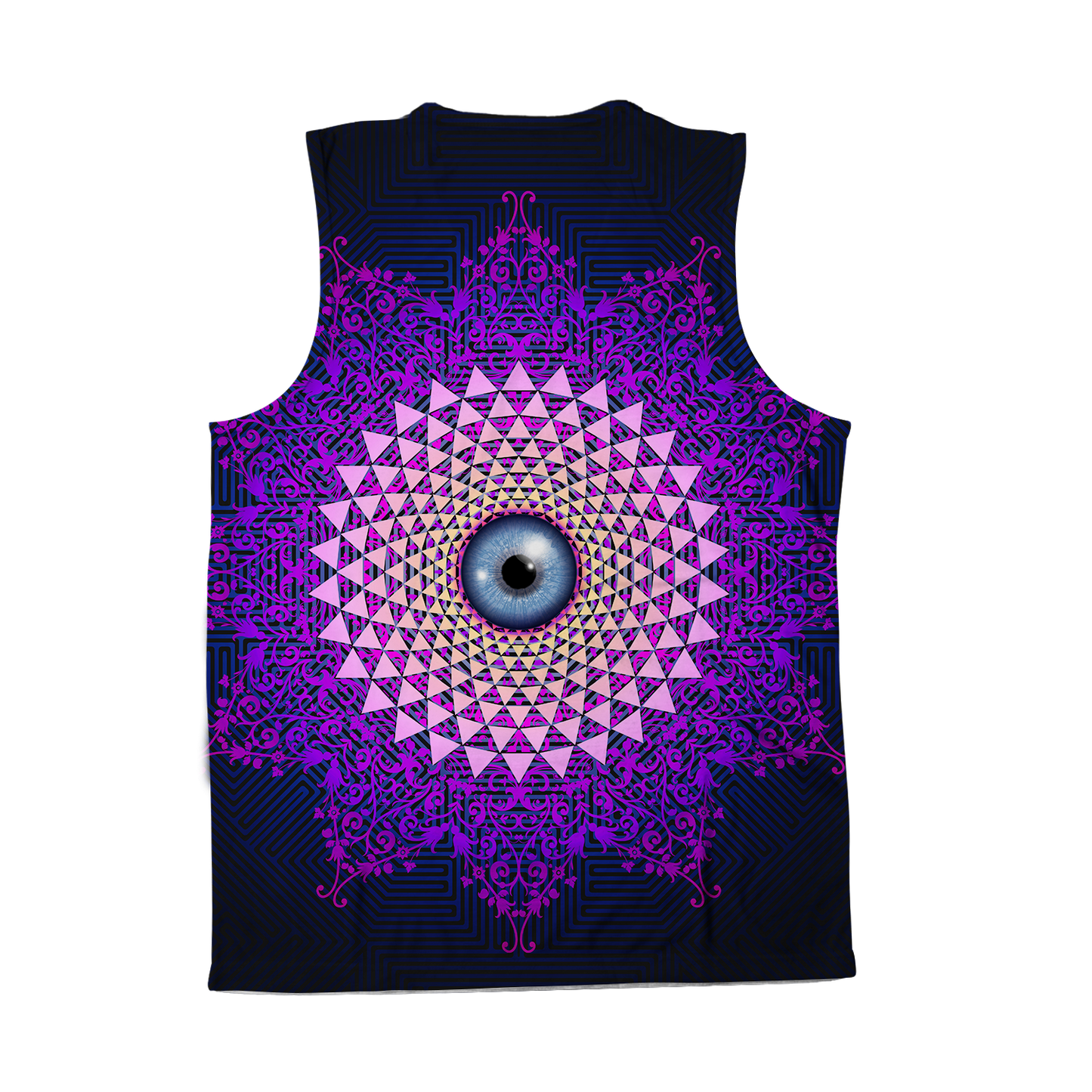 Psi~ Eye Ball All Over Print Sleeveless Tee