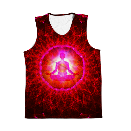 Psi~ Meditating All Over Print Sleeveless Tee