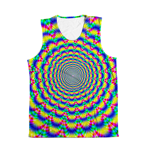 Psi~ Spiral All Over Print Sleeveless Tee