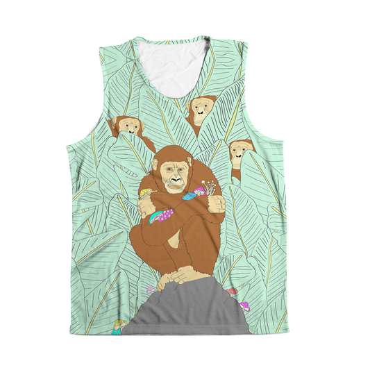 Apes Psi~ All Over Print Sleeveless Tee