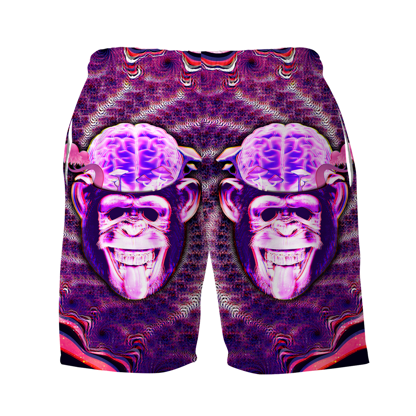 Ston~ Ape Brain All Over Print Men's Shorts