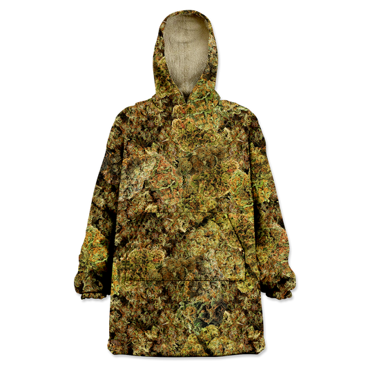 Cann~ Buds All Over Print Wearable Blanket Hoodie