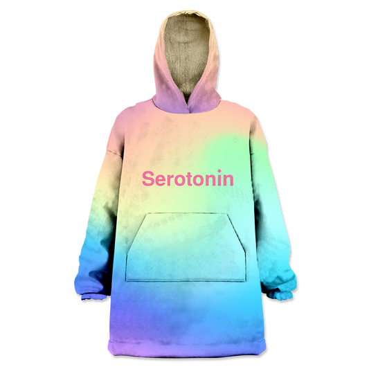 Serotonin All Over Print Wearable Blanket Hoodie