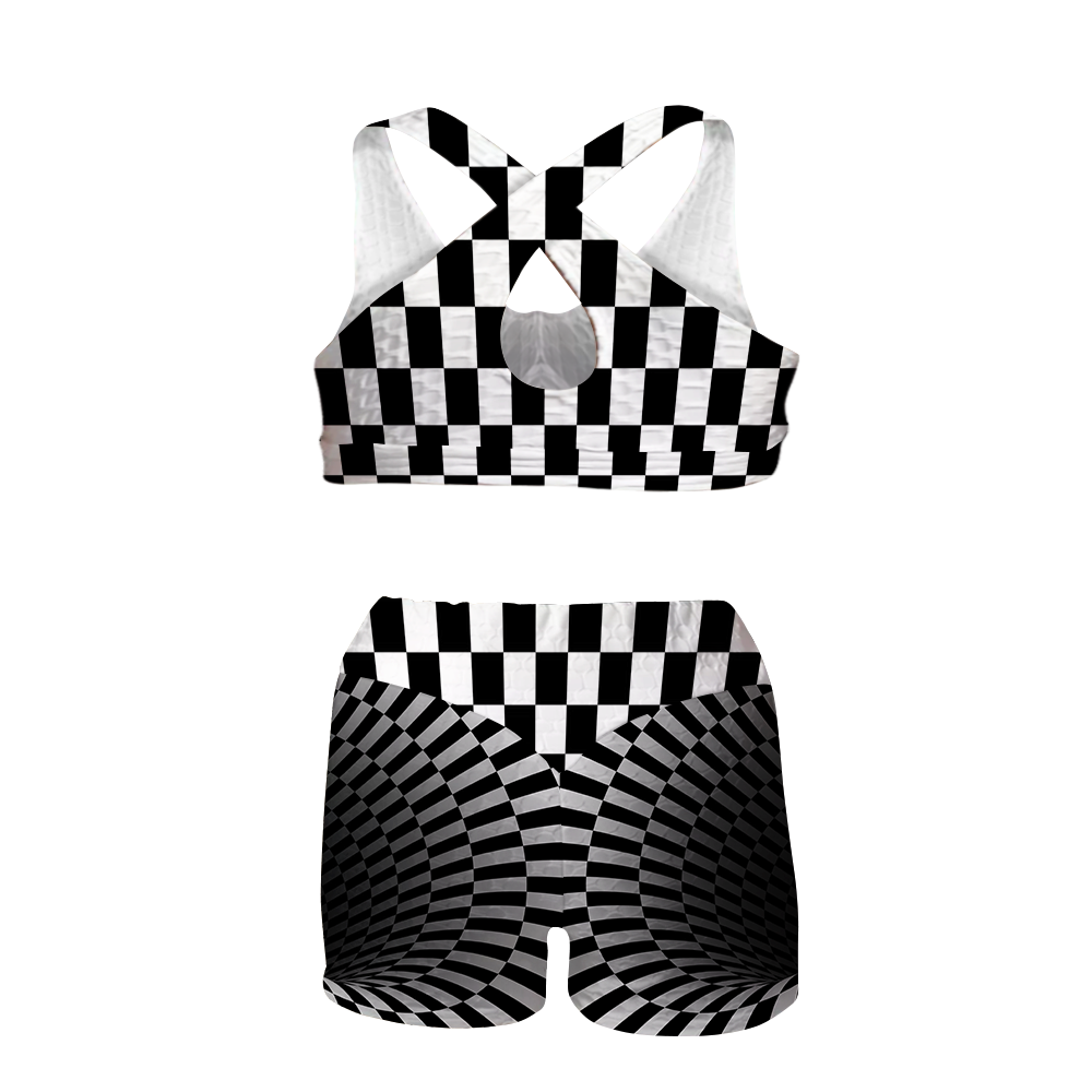 Black Hole All Over Print Sports Bra Suit