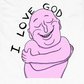I Love God Graphic  Hoodie