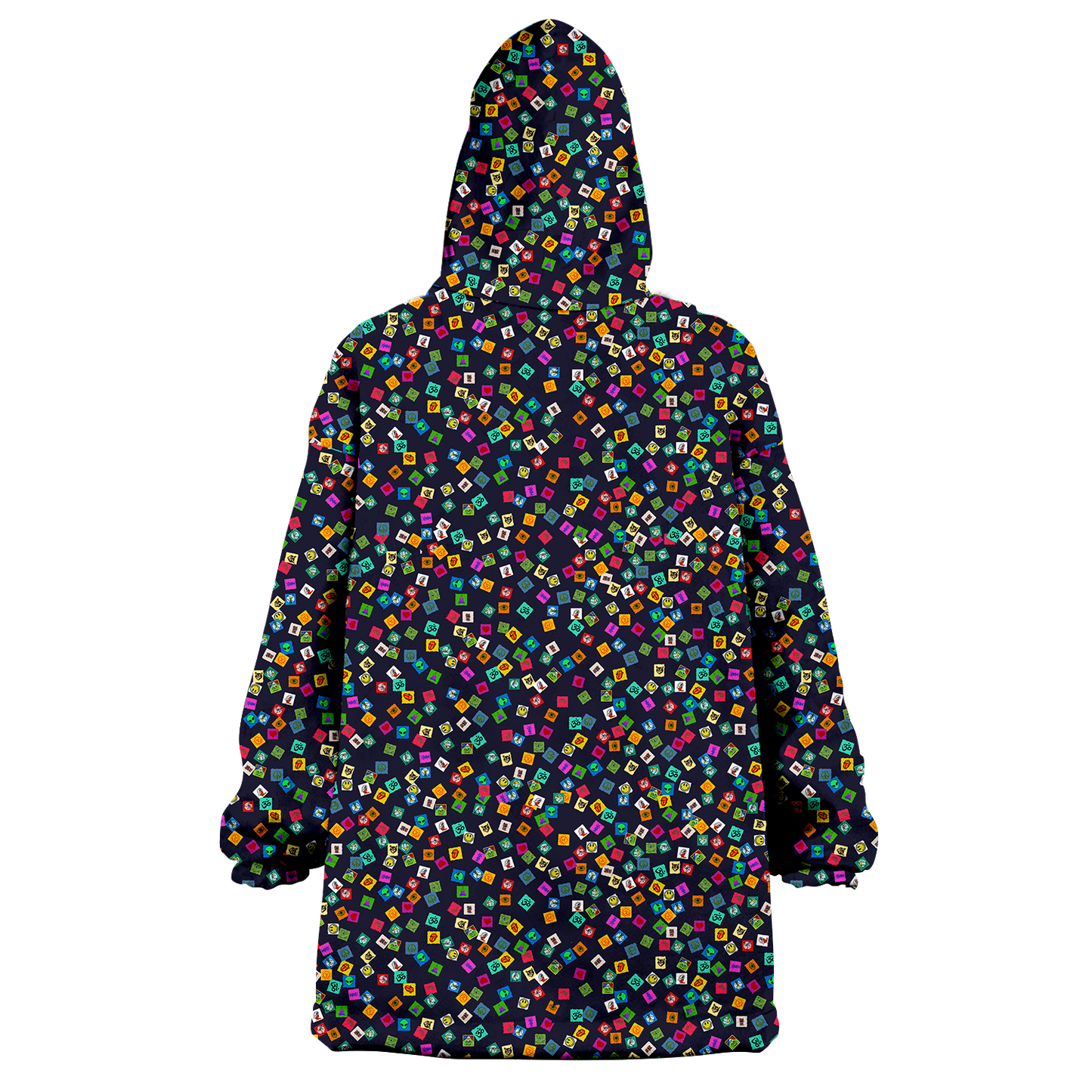 Tabs All Over Print Wearable Blanket Hoodie