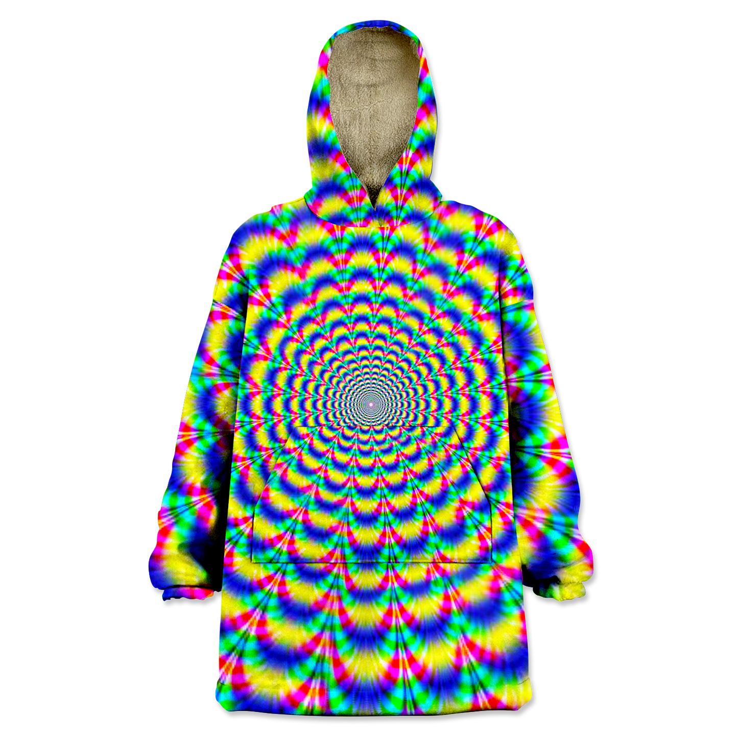 Psi~ Spiral All Over Print Wearable Blanket Hoodie