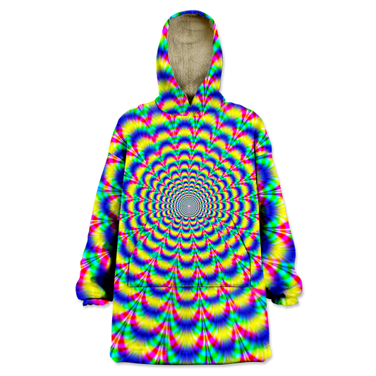Psi~ Spiral All Over Print Wearable Blanket Hoodie