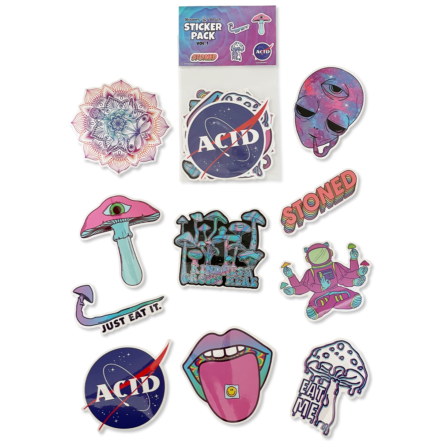 High quality and trendy stickers by Shroom Beach perfect for indoor use. 