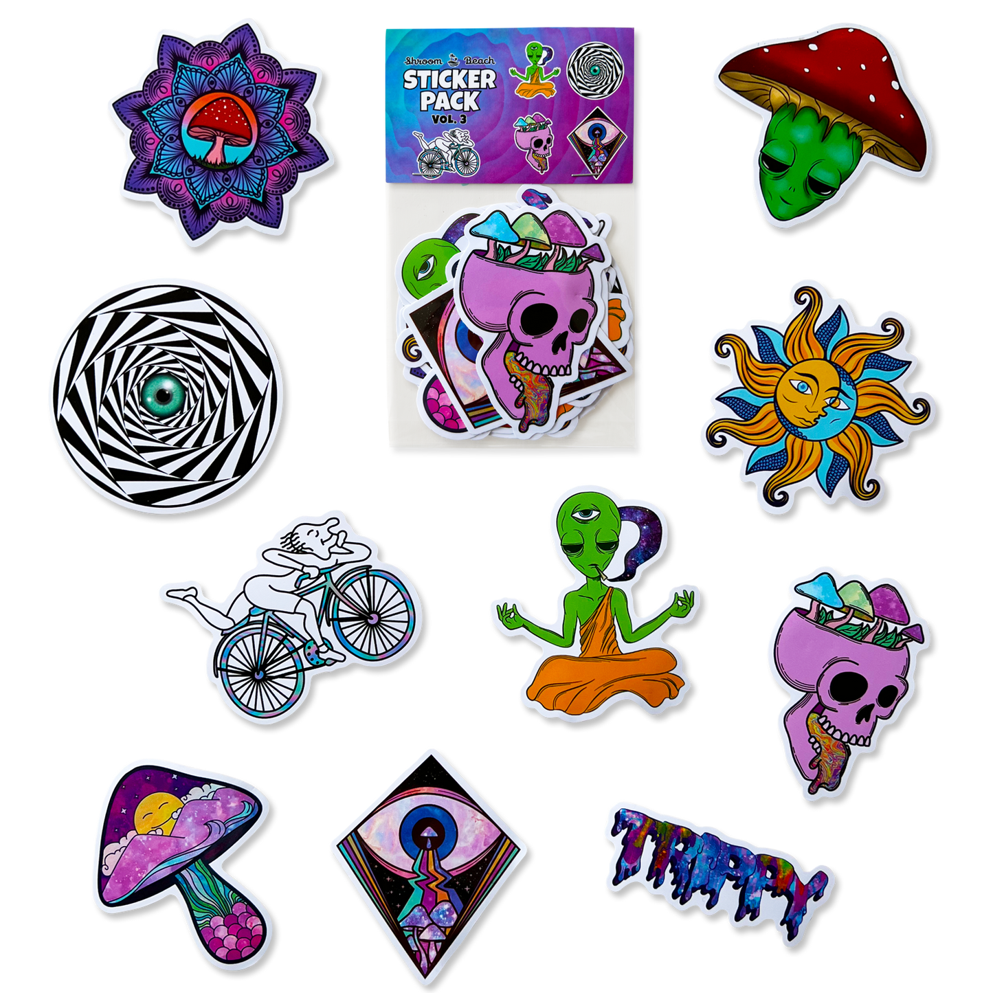 Shroom Beach Sticker Pack - Season 3