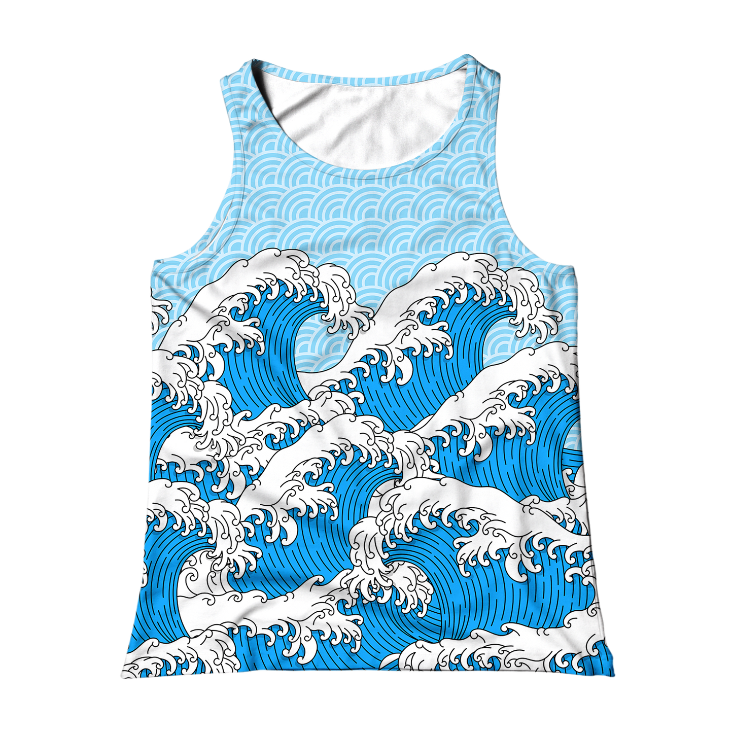 Retro Waves All Over Print Unisex Tank Top