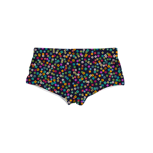 Tabs All Over Print Triangle Swim Trunks