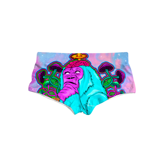 Awakened Ape All Over Print Triangle Swim Trunks