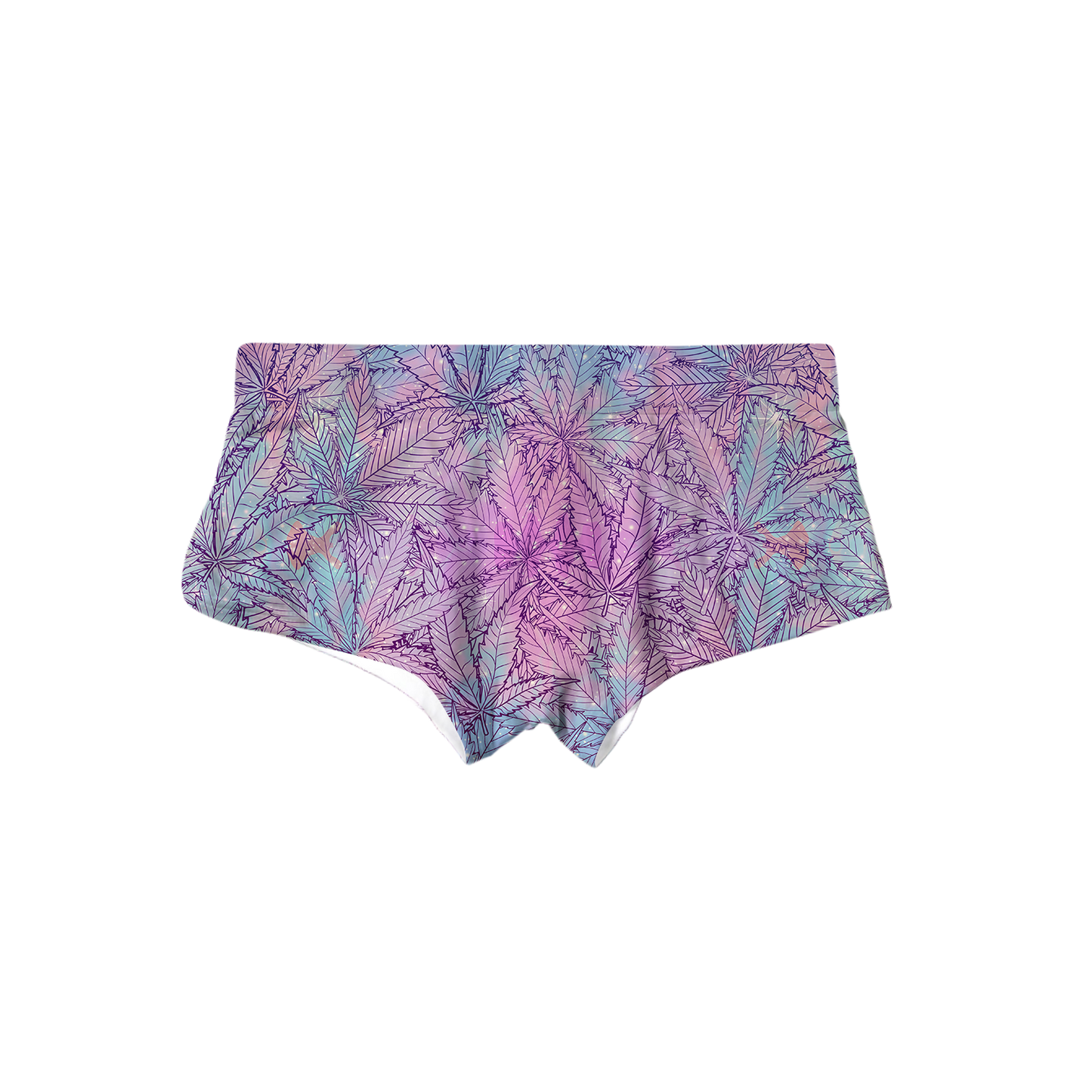 Canna~ Pattern All Over Print Triangle Swim Trunks