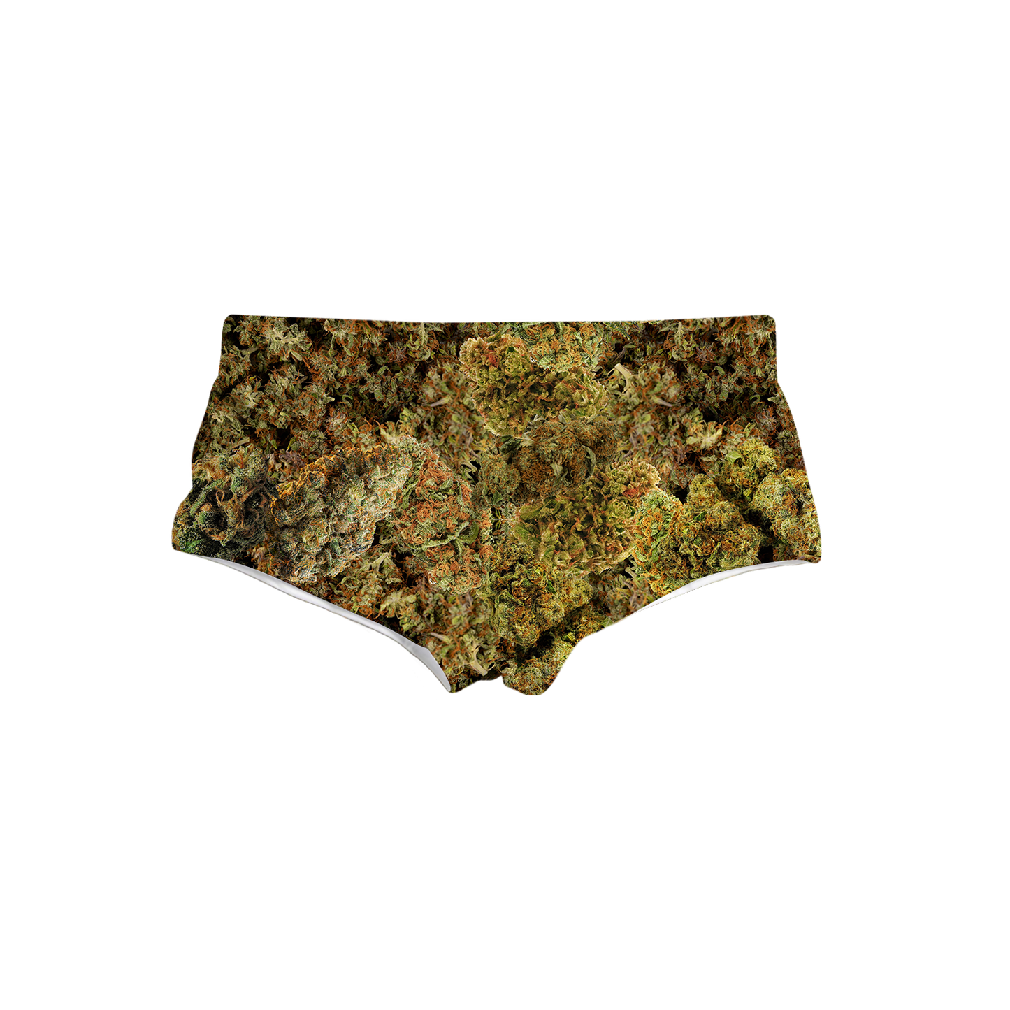 Cann~ Buds All Over Print Triangle Swim Trunks