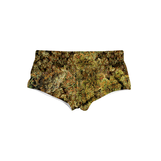 Cann~ Buds All Over Print Triangle Swim Trunks