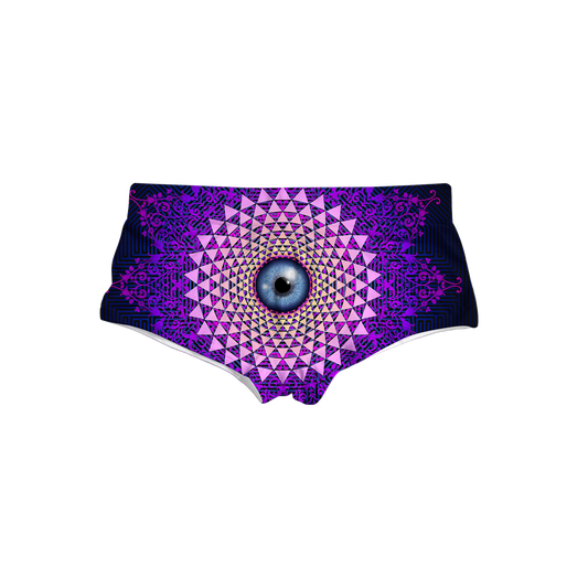 Psi~ Eye Ball All Over Print Triangle Swim Trunks