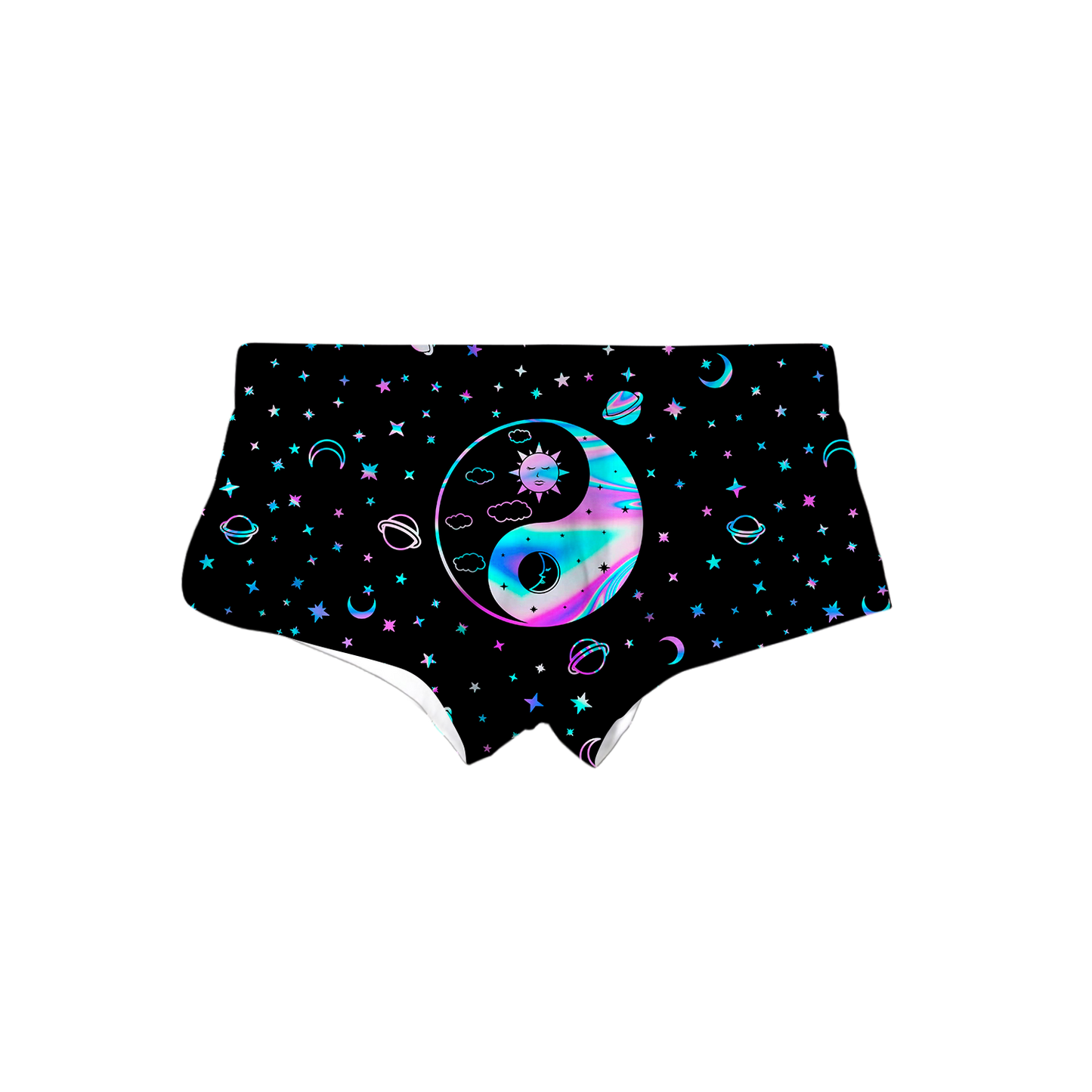 Yinyang Galaxy All Over Print Triangle Swim Trunks