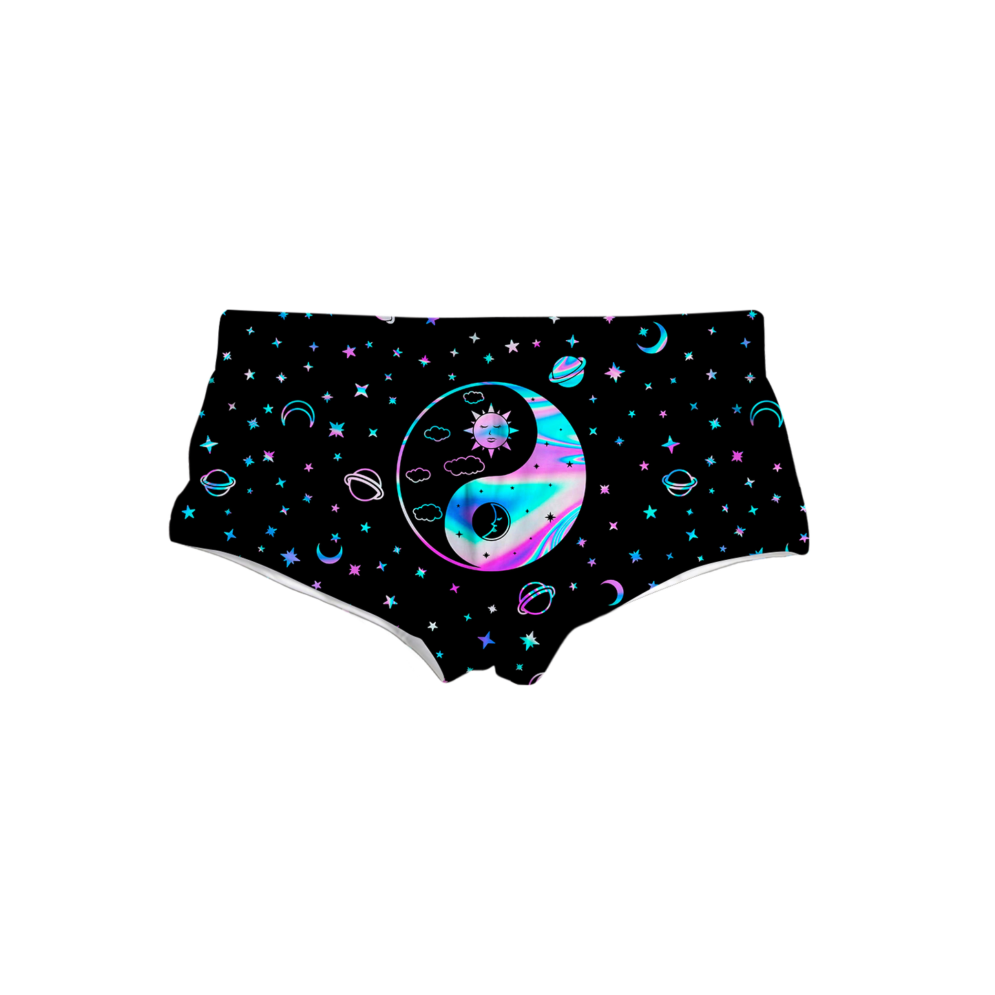 Yinyang Galaxy All Over Print Triangle Swim Trunks