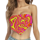 Acid All Over Print Triangle Tube Top