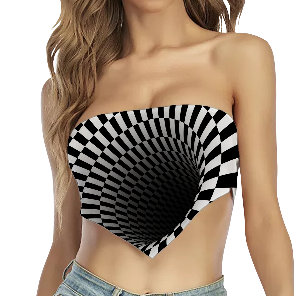 Black Hole All Over Print Triangle Tube Top