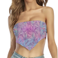 Canna~ Pattern All Over Print Triangle Tube Top