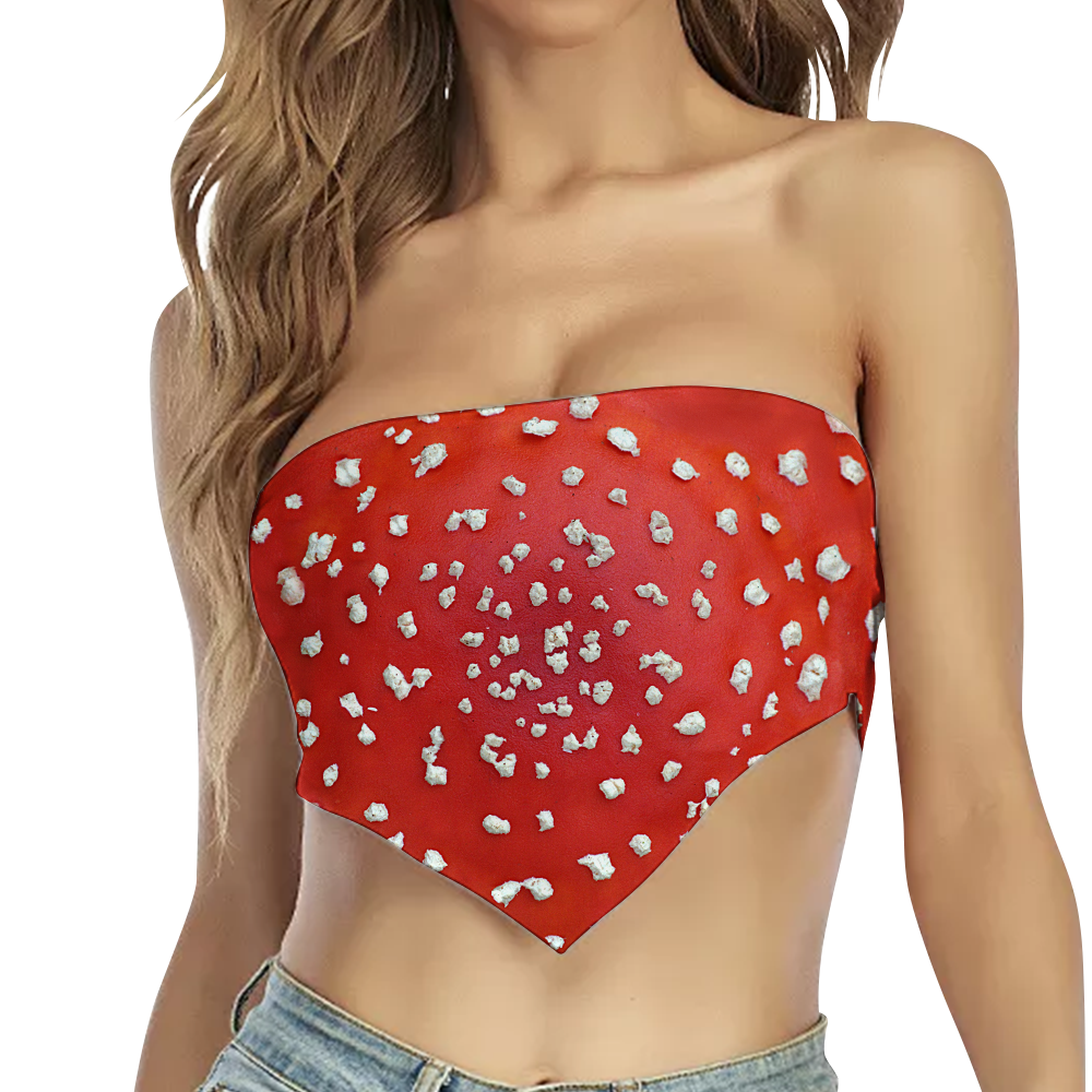 Fly Agaric - Amanita All Over Print Triangle Tube Top