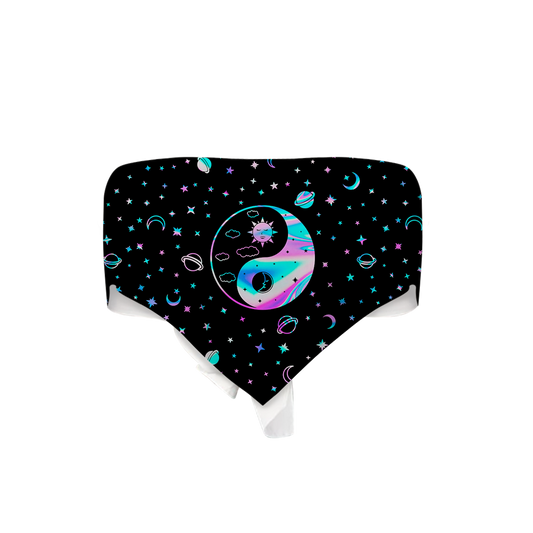 Yinyang Galaxy All Over Print Triangle Tube Top