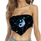 Yinyang Galaxy All Over Print Triangle Tube Top