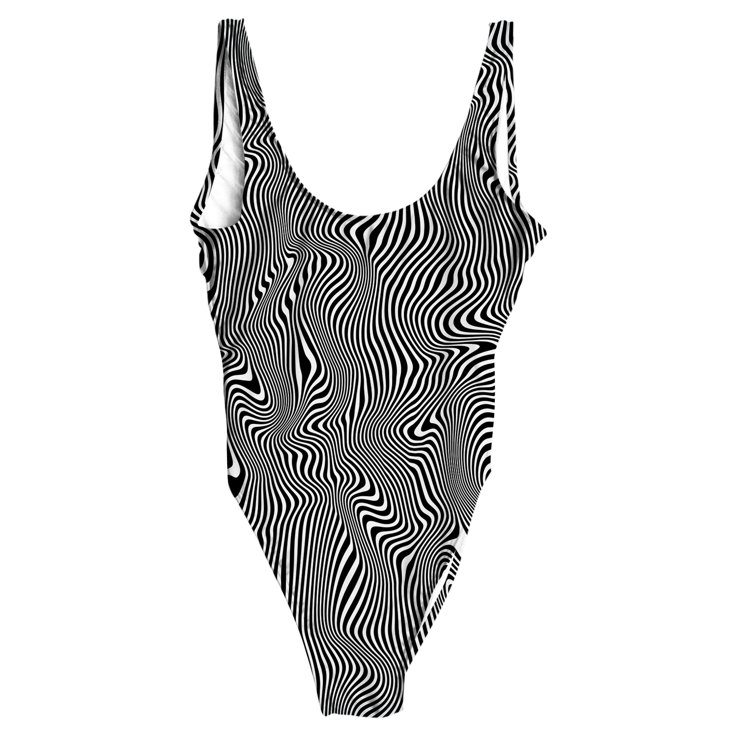 Trippy Wave All Over Print One-Piece Swimsuit