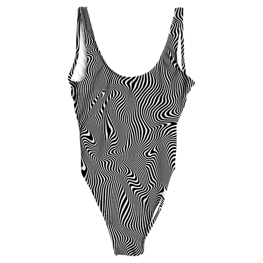 Trippy Wave All Over Print One-Piece Swimsuit