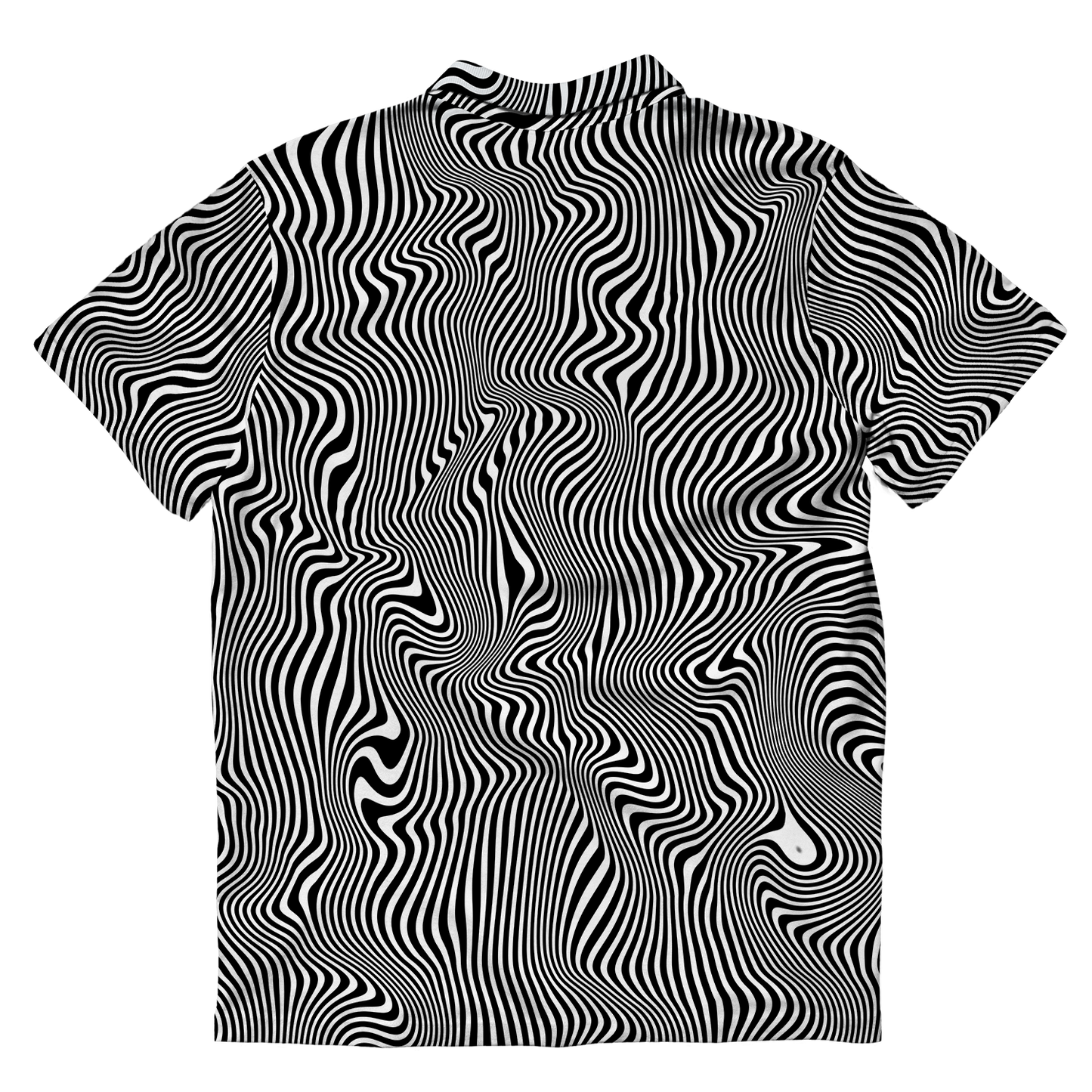 Trippy Wave All Over Print Men's Polo Shirt