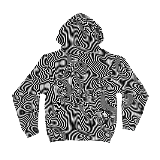 Trippy Wave All Over Print Unisex Hoodie
