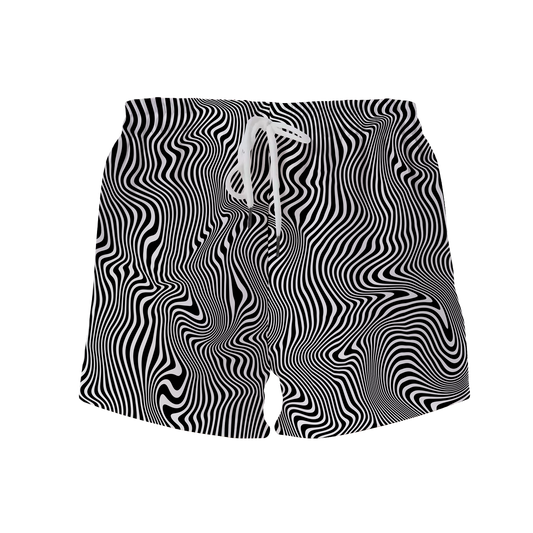 Trippy Wave All Over Print Women's Shorts