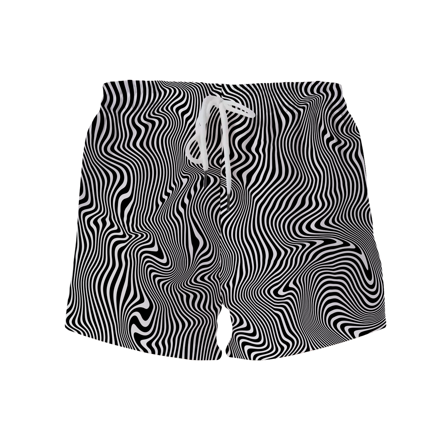 Trippy Wave All Over Print Women's Shorts