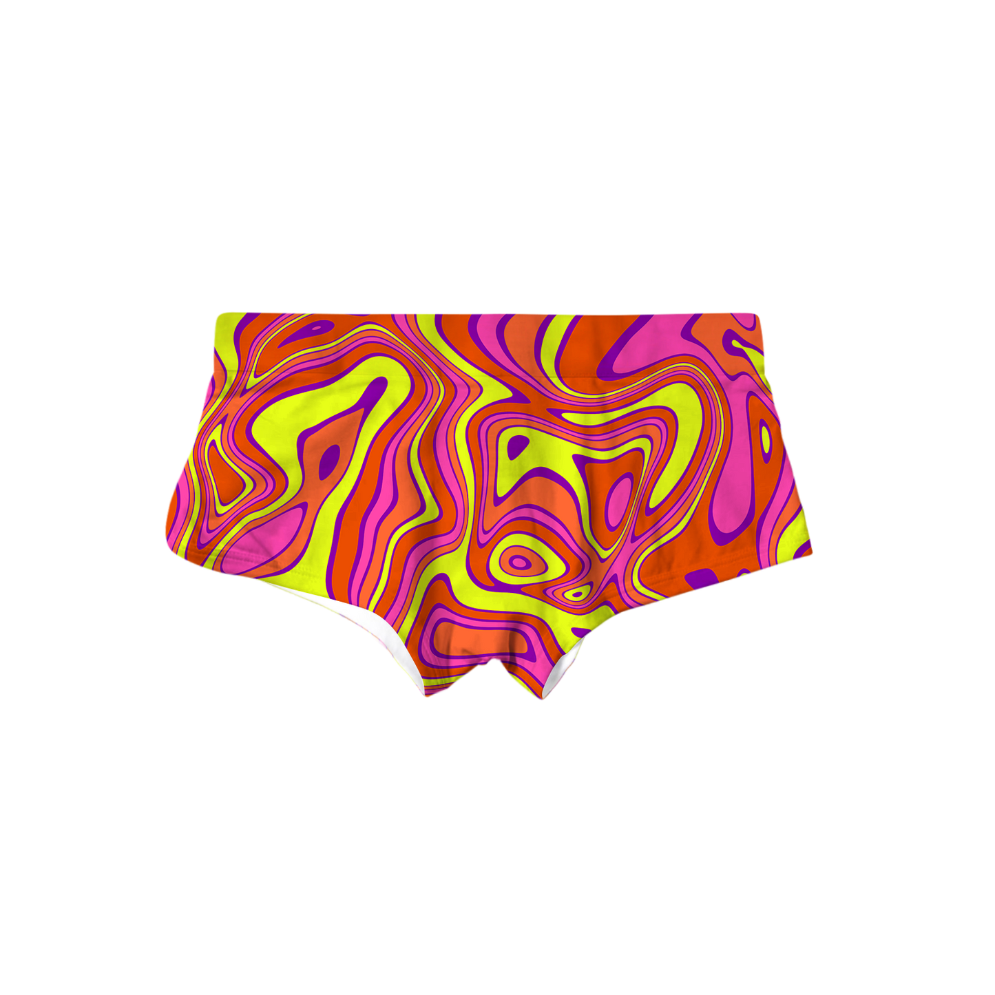 Acid All Over Print Triangle Swim Trunks