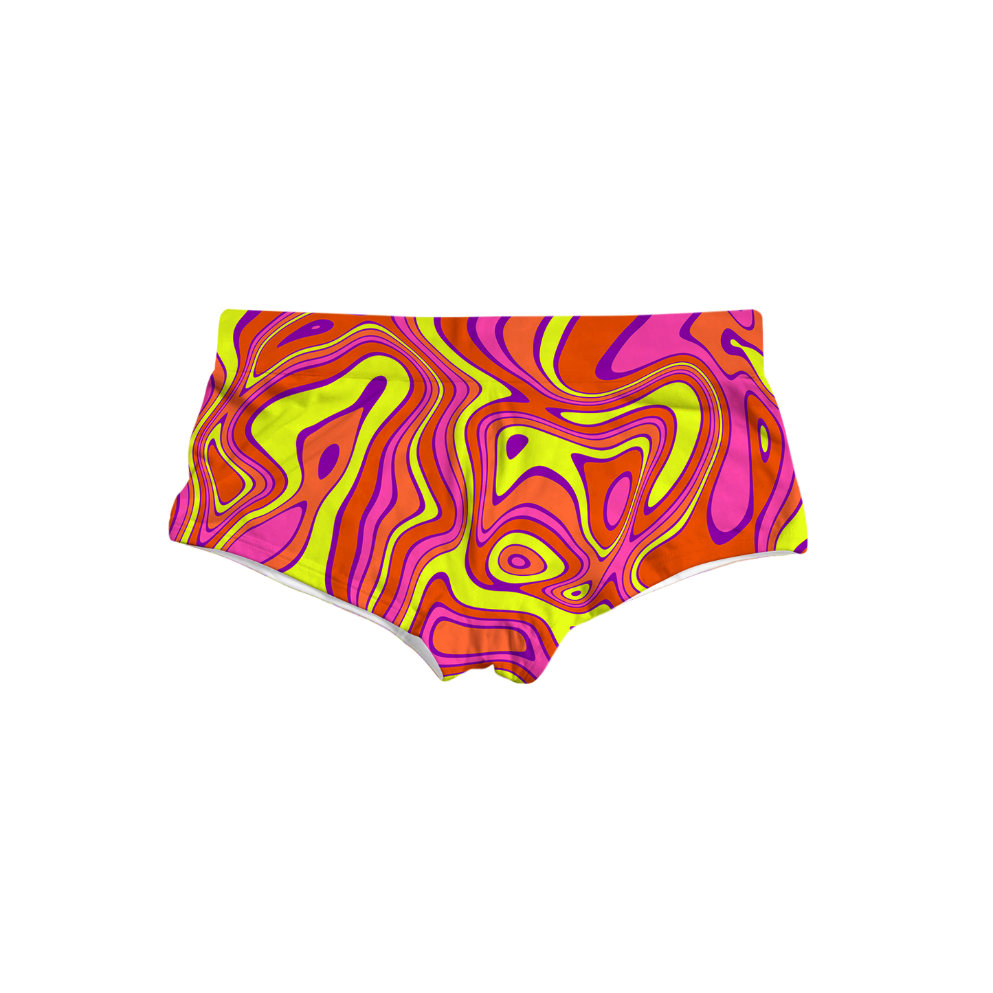 Acid All Over Print Triangle Swim Trunks