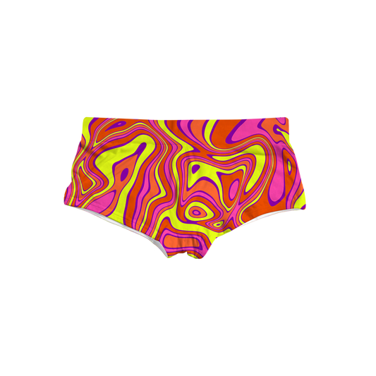 Acid All Over Print Triangle Swim Trunks