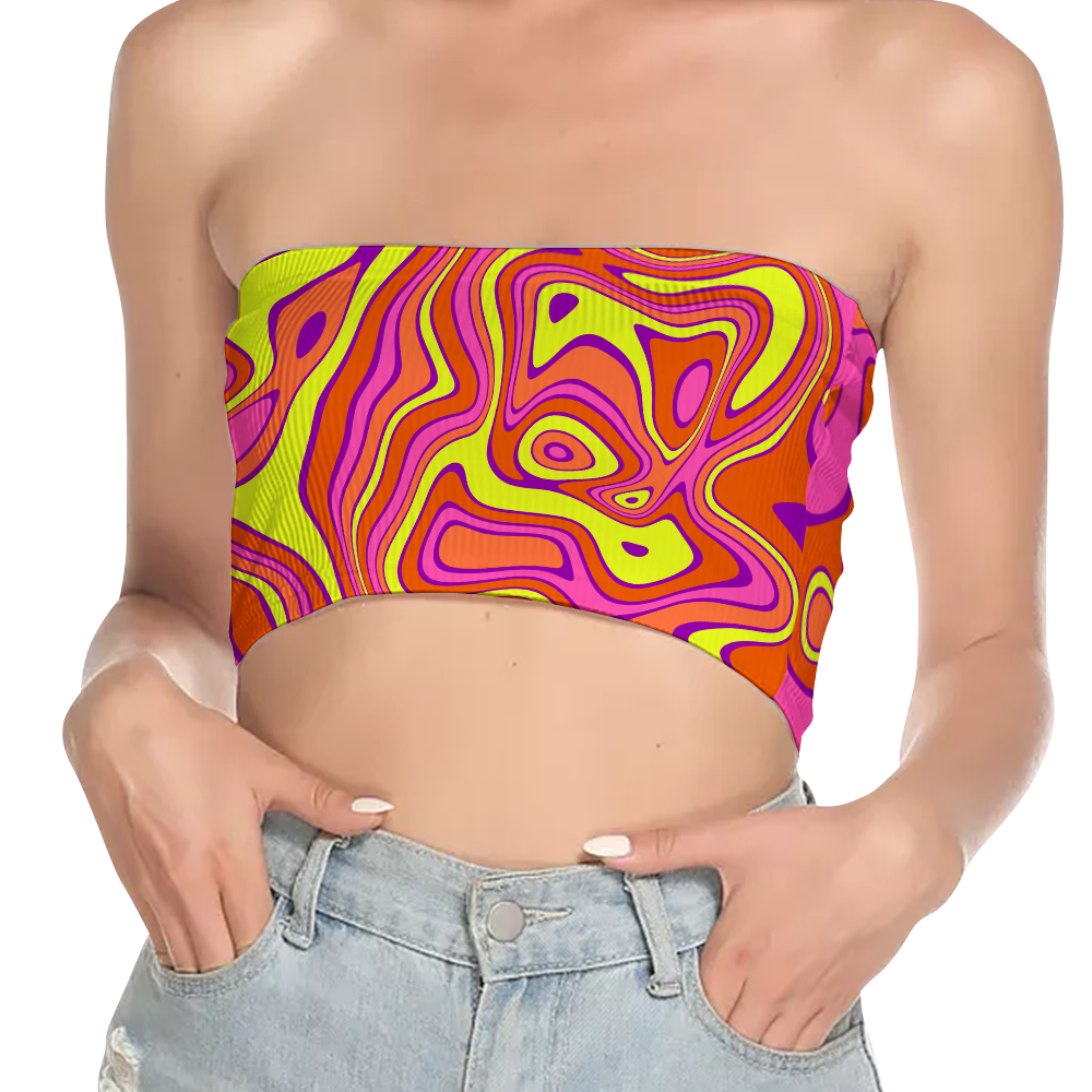 Acid All Over Print Women's Tube Top