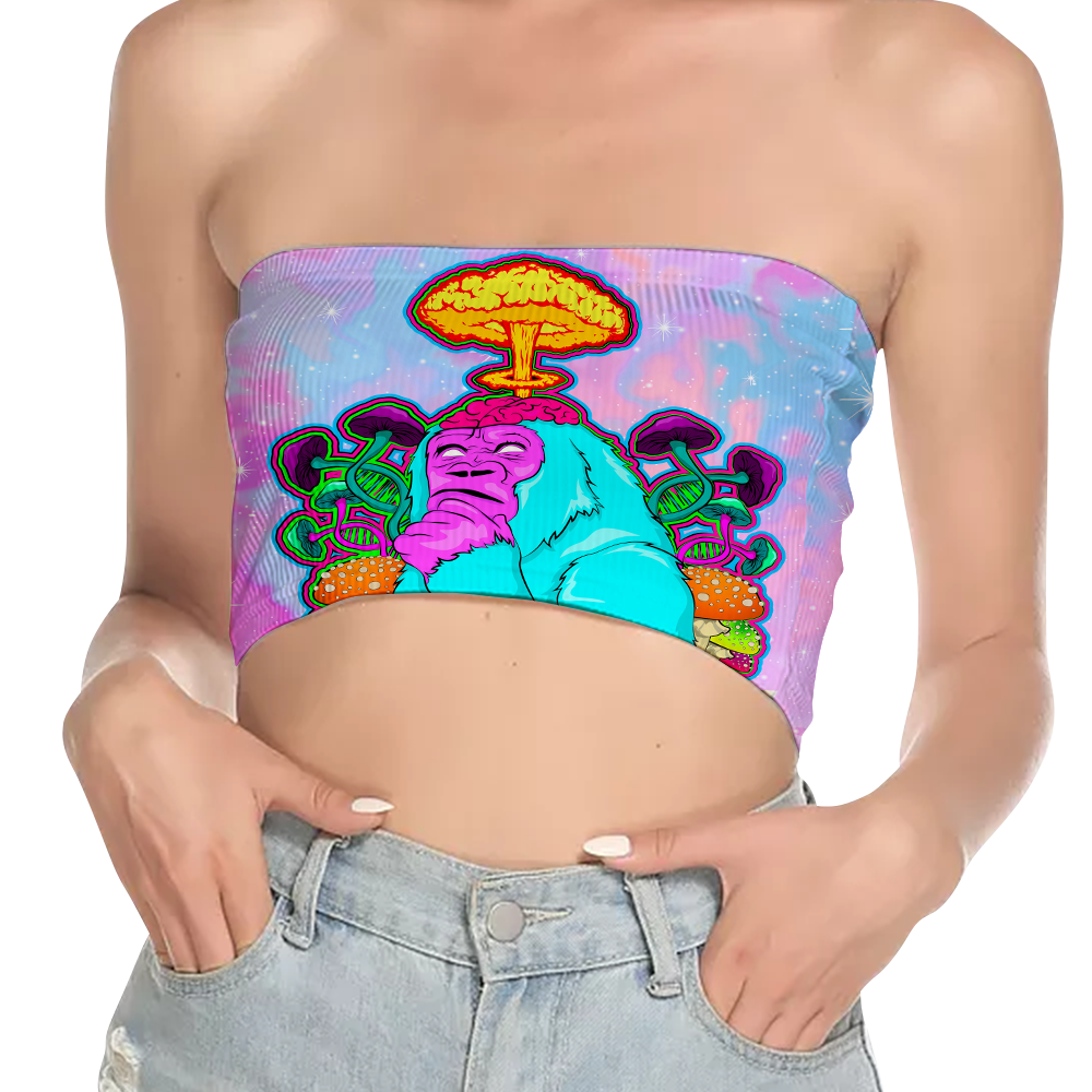 Awakened Ape All Over Print Women's Tube Top