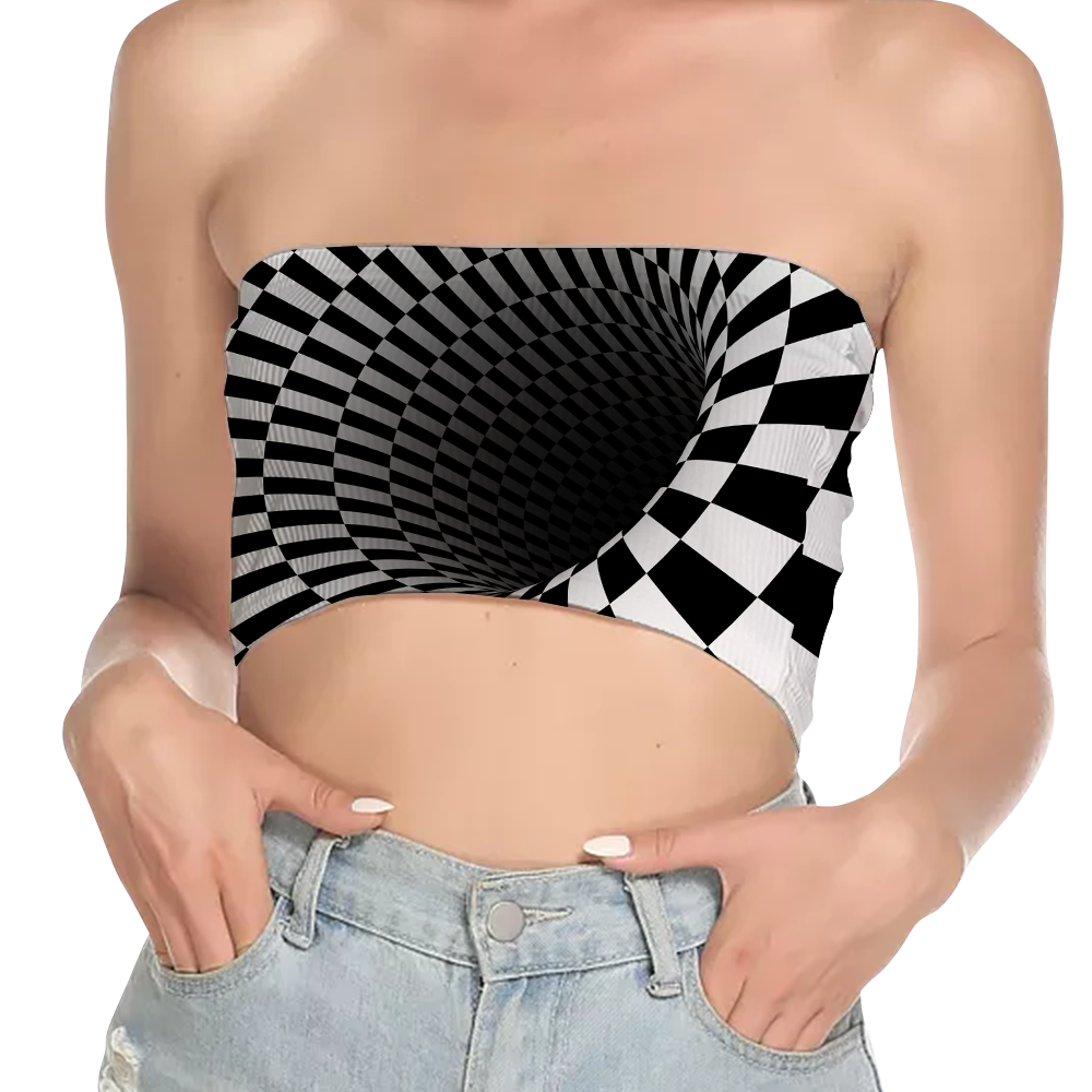 Black Hole All Over Print Women's Tube Top